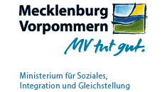 Logo mit Text Mecklenburg-Vorpommer MV tut gut Ministerium für Soziales, Integration und Gleichstellung